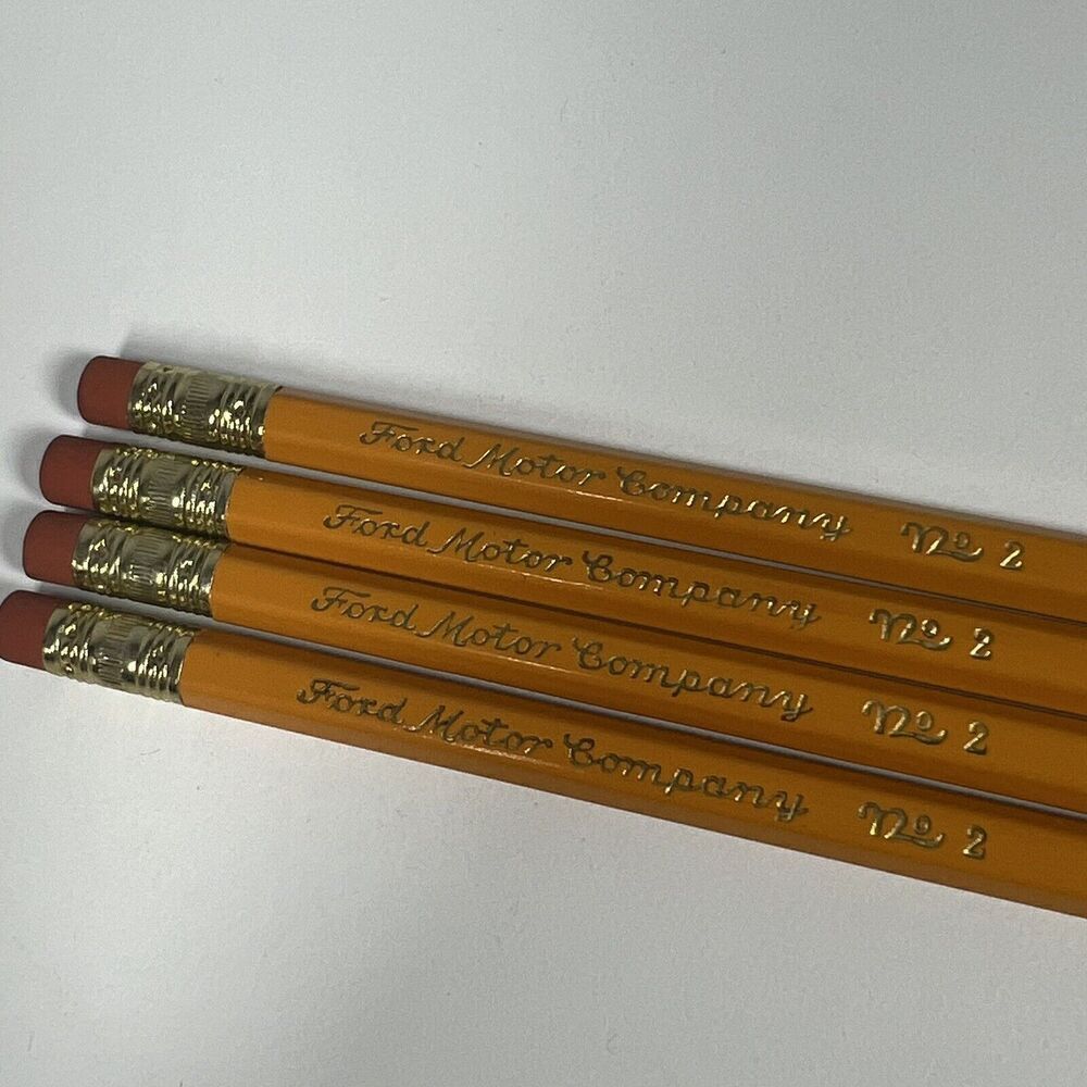 Vintage FORD MOTOR CO “Safety Is Everybody’s Business” Wood Pencils No 2